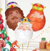 Globos Reyes Magos con Helio